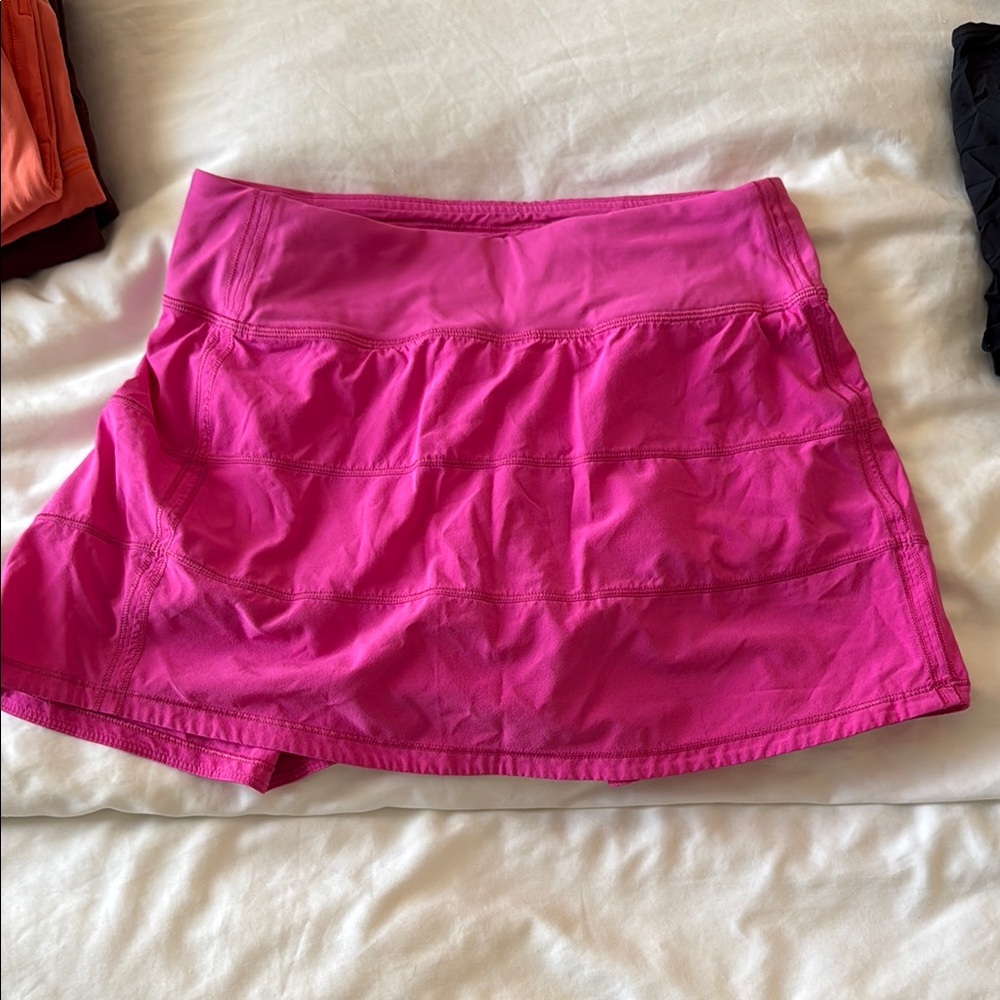 pink lululemon tennis skirt